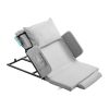 Electric Lifting Backrest 300 lbs 4-68° Adjustable with Guardrail & Pouch