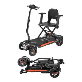 VEVOR 4-Wheel Electric Mobility Scooter for Adults & Seniors, Integrated Foldable Mobility Scooter with 9.3 Miles Long Range