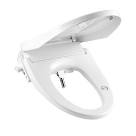 Elongated Bidet Toilet Seat, Remote Control Smart Toilet Seat for Existing Toilets, Electric Bidet Toilet Seat with Slow Close, Night Light