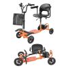 VEVOR 4-Wheel Folding Mobility Scooter for Adults & Seniors, 265LBS Loading Electric Mobility Scooter