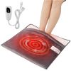 VEVOR Electric Heated Foot Warmer Soft Flannel Foot Heating Pad 21.5" x 19.0"
