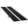 HOMCOM Accessibility Ramp, 10ft, Aluminum, Non-Slip, Folding Pathway for Quick Access, Steps, Doorways