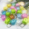 30Pcs 15M Dental Floss Keychain Oral Care Flosser Teeth Cleaning Pick Oral Hygiene Health Clean Wire Portable Dentist Floss Gift