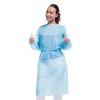 Hospital Disposable Gowns with Sleeves X-Large, Pack of 25 Blue Disposable Isolation Gowns, PPE Medical Disposable Gown with 45 GSM