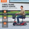 VEVOR 3 Wheel Folding Mobility Scooter for Adults & Seniors, Heavy-Duty Electric Powered Mobility Scooter & 12 Mile Long Range