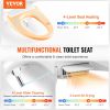 Elongated Bidet Toilet Seat, Remote Control Smart Toilet Seat for Existing Toilets, Electric Bidet Toilet Seat with Slow Close, Night Light