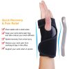 Wrist Support Brace Carpal Tunnel Wrist Brace Night Wrist Sleep Support Strap W/ Thumb Hole Removable Splint for Left Hand for Wrist Recovery Weightli