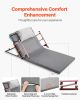 Electric Lifting Backrest 300 lbs 4-68° Adjustable with Folable Guardrail