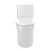1.1/1.6 GPF Elongated Comfort Height Floor Mounted One-Piece Toilet , CUPC Certified, WaterSense Cetified, Ceramic, White Color, Soft Close Seat