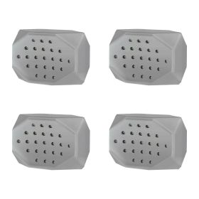 4 Pack Jawline Exerciser for Men Women Jaw Trainer Shaper Sagging Skin Double Chin Reducer with 3 Resistance Levels for Beginners Intermediate Expert (Option: grey)