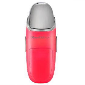 Nano Facial Mister Nano Cool Mist Facial Sprayer Portable Handy Face Steamer Moisturizing Massager USB Charge (Option: red)