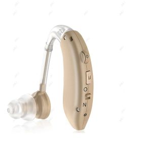 Rechargeable Digital Hearing Aid Adjustable Tone 2024 Best Sound Amplifier Portable Deaf Elderly BTE Hearing Aids (Color: SKIN 1 PCS)