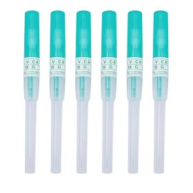 6pcs Sterilized Catheter Piercing Needles Supply Professional Piercing Stores Home Nose Lip Ear Eyebrow Body Piercing Needle (Color: 18G(1mm)-6pcs)